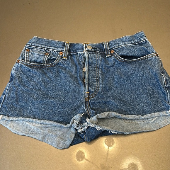 Levi's Blue Jean Shorts - Picture 1 of 10